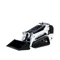 Mini-chargeuse sur chenilles LT-V1000 à haut débit avec moteur Briggs Stratton/Rato, alimentée à l'essence, chargeuse frontale sur chenilles, garantie 1 an