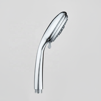 Douche à main moderne à 3 modes en ABS chromé avec sortie d'eau, installation facile et fixation murale pour salle de bain