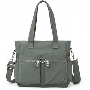 Échantillon gratuit, sacs fourre-tout pour femmes personnalisés BSCI, grand sac fourre-tout en toile, sac fourre-tout à bandoulière - Product Image 1