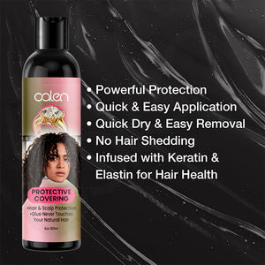 Colle qui ne touche jamais vos cheveux naturels, marque privée, biologique, forte tenue, à base de plantes, soin capillaire sans rinçage, protection capillaire - Product Image 2