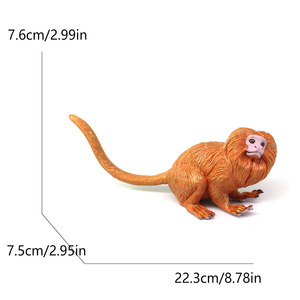 Modelo de simulación de animales salvajes transfronterizo, juguete de plástico decorativo: Pelícano, Toro Rojo, Lobo, Búfalo, Camello, Ciervo Sika, Mono, Toro - Product Image 5