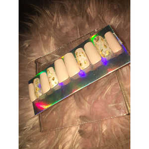 Nudes avec des paillettes dorées - Mesurez-moi après la commande - Product Image 1