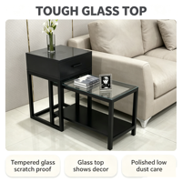 Table basse d'angle réglable en bois, style moderne et simple, pour salon, meuble d'appoint compact pour la maison