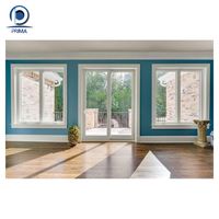 Prima House Fenêtre Design Photo Fenêtres Coulissantes en PVC Fenêtre UPVC Inclinable et Tournante Fenêtres Coulissantes en Aluminium à Double Vitrage Blanc