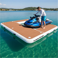 Dock gonflable pour jet ski, dock flottant en forme de U, avec coussin en EVA
