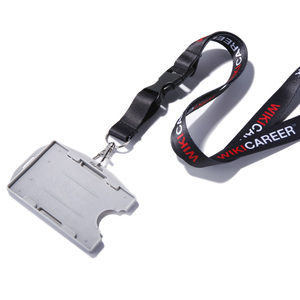 Porta Tarjetas de Identificación con Correa para el Cuello, Cordón Plano de Poliéster - Product Image 5