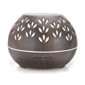 Diffuseur d'aromathérapie créatif en bois grainé Creative Clover, humidificateur ultrasonique 400 ml avec lumière LED pour une utilisation à domicile sur le bureau - Product Image 5