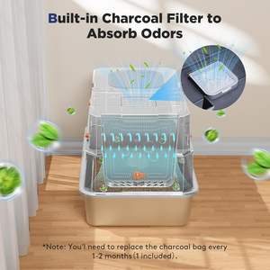 Bac à litière pour <span class=keywords><strong>chat</strong></span> en acier inoxydable pour le marché européen, fabrication OEM, bac à litière métallique <span class=keywords><strong>XL</strong></span> à parois hautes, anti-éclaboussures, facile à nettoyer - Product Image 4