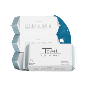100% serviettes en papier <span class=keywords><strong>non</strong></span> tissées jetables en coton à séchage rapide pour un usage domestique débarbouillettes <span class=keywords><strong>de</strong></span> bain solides pour le démaquillage - Product Image 1