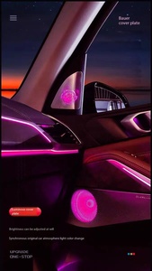 Xe <span class=keywords><strong>LED</strong></span> môi trường xung quanh ánh sáng Glow tweeter Bìa chiếu sáng TRIM Loa trang trí sừng Bảng điều chỉnh cho BMW G05 G06 G07 X5 X6 X7 - Product Image 2