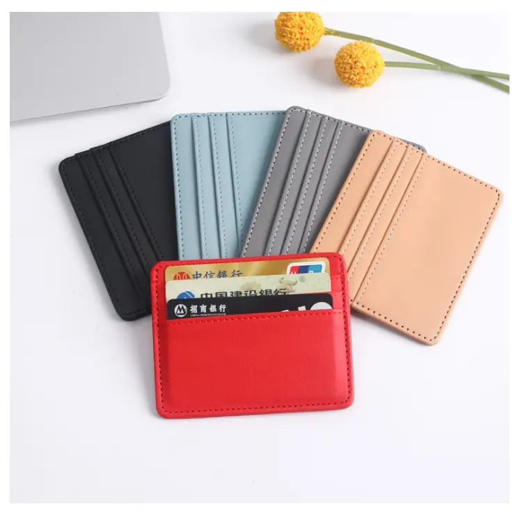 Ultra dünne Karten tasche Kartens teck platz mit großer Kapazität Kleine Kredit tasche Multi-Kartens teck platz Slim Minimalist Wallet