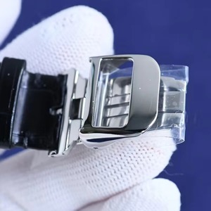 Hot Sale New Mens <b>Womens</b> Luxury Mechanical <b>Watch</b> Sapphire Crystal Date Moon Phase Luminous Waterproof White Dial <b>Black</b> Strap - Product Image 5