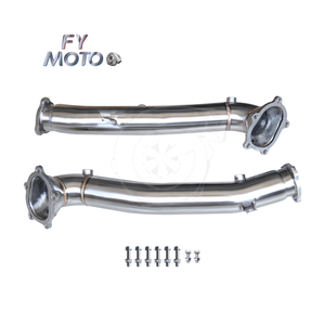 تصميم جديد العادم Downpipe لأودي S6 RS6 4G C7 RS7 <span class=keywords><strong>3</strong></span> بوصة - Product Image 3