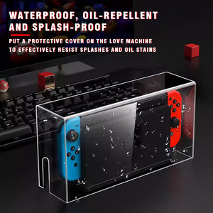 <b>Switch</b> Acrylic Dust <b>Cover</b> NS OLED Console Protective Case Clear Display Box For <b>Nintendo</b> <b>Switch</b> Game Player Storage - Product Image 5