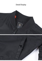 Blouson bomber classique pour homme, couleur unie, col baseball, veste décontractée coupe-vent
