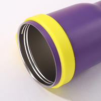 Gobelet isotherme portable en acier inoxydable 304 de 14 oz pour enfants, avec poignée et paille, idéal pour les sports de plein air et l'utilisation en voiture