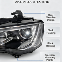Phares de voiture de haute qualité, système d'éclairage automobile, phares LED pour Audi A5 2012-2016 OE 8T0941043 8T0941044