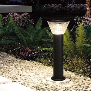 SENZHAO ไฟสนามหญ้า LED 5W โคมแก้วสีขาวนวล โคมไฟสนามอลูมิเนียมทรงเสา ทนน้ำ IP65 - Product Image 2