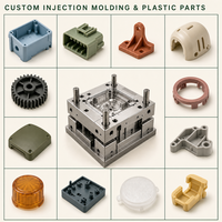 Conception de moules d'injection plastique sur mesure, outillage de moules multi-cavités, service de fabrication de moules de précision, usine chinoise