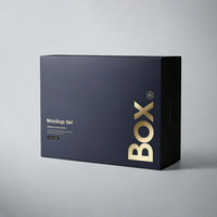 Caja de Regalo Magnética de Lujo Personalizada de Alta Gama, Caja de Regalo Negra, Cajas de Embalaje, Cajas de Papel, Cajas Personalizadas con Logotipo