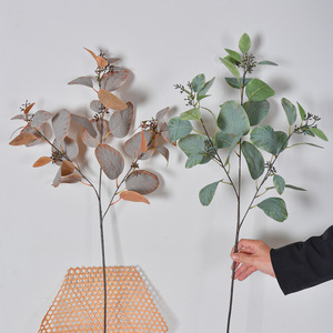 Planta Artificial de Hojas de Eucalipto Laixing, 30cm-100cm, Decoración de Escritorio Interior de Seda, Arreglo Floral de Estilo Nórdico - Product Image 1