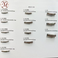 Bracelet rond en acier inoxydable avec fermoir à clip, cordon en cuir rouge, accessoires de collier DIY de Dongguan