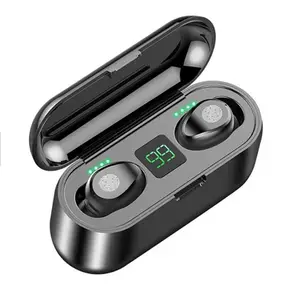 オリジナルのF9イヤフォン8DHifi True Stereo Auriculares防水ワイヤレスヘッドセットパワーバンクLEDディスプレイTWSF9イヤホン