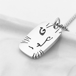 Collier Pendentif Chien Mignon en Acier Inoxydable Émaillé, Bijou Hip Hop Personnalisé à la Mode - Product Image 6