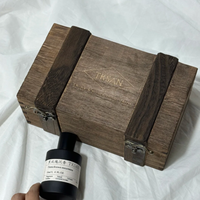 Boîte-cadeau en bois artisanale de luxe haut de gamme, boîte de rangement personnalisée de haute qualité pour vaisselle avec double verrouillage