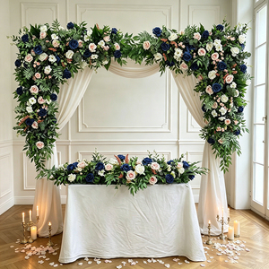 <b>Artificial</b> Silk Wedding Centerpiece Flower plants Background Decoration Hanging Arrangement - Product Image 1