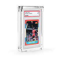 Support d'affichage protecteur de dalle de cartes graduées en acrylique transparent résistant aux UV Étui magnétique pour cartes à collectionner en plexiglas
