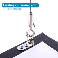 Support de câble en acier suspendu pour avion, kit de suspension en câble d'acier haute résistance, pince de suspension légère pour câble