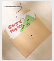 Carpeta de Archivos Personalizada A4A5A6 para Documentos de Contrato, con Lazos Creativos, Bolsa Grande para Sobres, Bolsa de Almacenamiento para Fotos y Postales