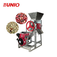Mini dépulpeuse de café à moteur pour la pulpe de fruit de café frais enlevant la capacité 200-300 kilogrammes par heure