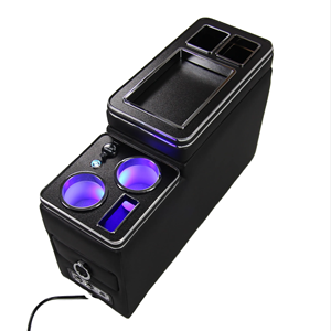 Boîte de console multifonctionnelle pour voiture, plusieurs espaces de rangement, porte-gobelet, accoudoir de rangement, <span class=keywords><strong>intérieur</strong></span> pour les grands véhicules, conduite incluse - Product Image 3