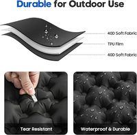 Coussin d'air en TPU léger avec pompe intégrée pour la randonnée, le camping, les matchs de football et les événements en plein air - Coussin d'air portable