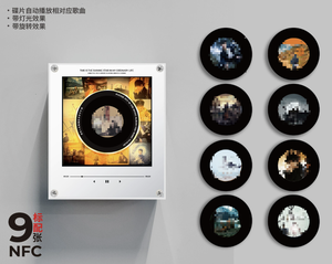 Imán de Refrigerador con Luz Nocturna NFC y Foto Personalizada, Figura Cantante de Plástico con Altavoz Integrado, No Requiere Teléfono, Decoración Personalizada - Product Image 6