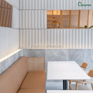 JSSUPER 3D Carrelage de ciment tridimensionnel UHPC Art Carrelage Café Restaurant Fond Mur Décoration Intérieure - Product Image 5