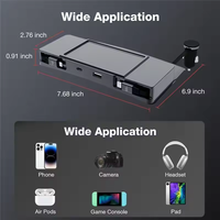 Stasiun Pengisian Daya Cepat USB Hub Kabel Retractable untuk Konsol Tengah Tesla Model Y 2020-2024 dan Model 3 2020-2023