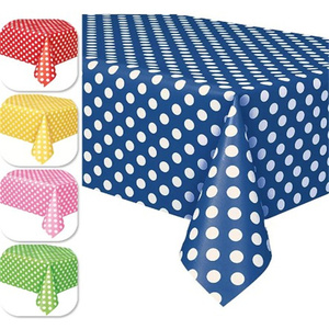 Hotel Travel Living Room Luxury Party <strong>Birthday</strong> <strong>Table</strong> Cloth Dot <strong>Table</strong> Cover Disposable Plastic Tablecloth - Product Image 2