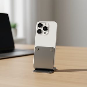 Carcasa Trasera Blanca para iPhone 16 Pro Max con Soporte Metálico Integrado y Lente para Teléfonos Móviles - Product Image 3