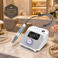 Perceuse à ongles électrique 45000 tr/min BLUEQUE BQ-125, lime à ongles portable en métal, machine à ongles bidirectionnelle (avant/arrière)