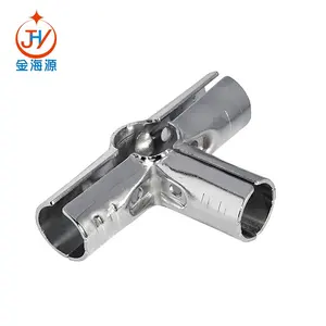 China Industry HJ-4 Singe Metallrohr verbindungen Lean Tube Pipe Connector Fitting für 28mm Lean Pipe System