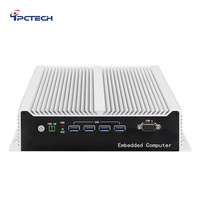 Промышленный безвентиляторный мини-ПК X86 Intel Core I3 I5 I7 DDR3 DD2 LAN DC 9-36 В Входная мощность промышленный компьютер