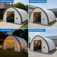Tente de stockage industrielle moderne en acier robuste, enduite de peinture en poudre, résistante aux UV, coupe-vent, imperméable, grande, de 40 pieds
