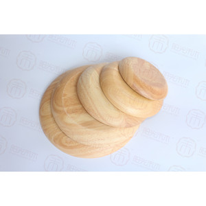 Platos Redondos de Madera de Caucho para Postres, Aperitivos, Frutas, Sushi, Pasteles, Uso en Hoteles, Cafeterías y Salones de Té, Solo Lavar a Mano - Product Image 3