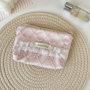 Small Floral Lace Coin Purse Portable <b>Storage</b> <b>Bag</b> for Coins Keys and Sundries Cosmetic <b>Bag</b> - Product Image 4
