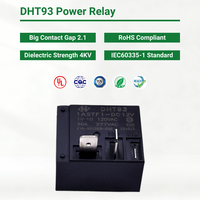 Relais de puissance à connexion rapide DHT93-1ASTF1-DC5V T93 CQC TUV RoHS TV-10 30A 2HP pour appareils électroménagers intelligents et systèmes photovoltaïques