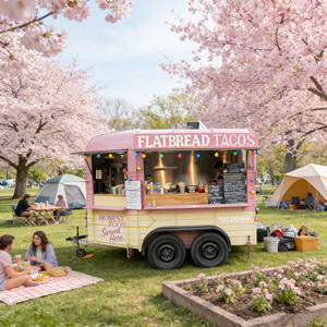 Creative Appearance Food Cart, Personalized Custom Mobile Concession <b>Trailer</b> - Product Image 1