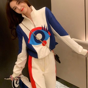 Costume de sport pour femme, printemps et automne 2022, nouvelle mode haut de gamme, pull à manches longues, style occidental, costume pour femme - Product Image 1